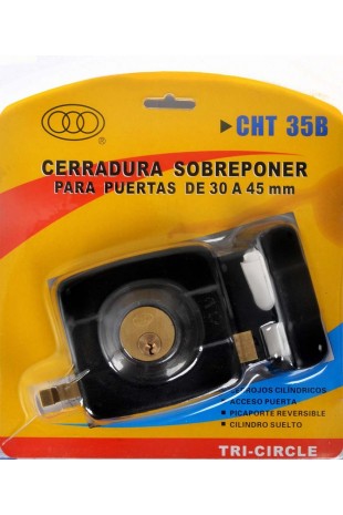 CERRADURA NEGRA 30 A 45 MM