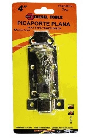 PICAPORTE PLANO 4"